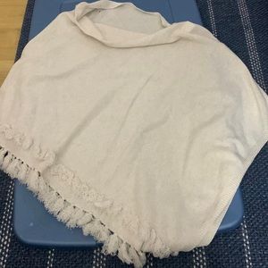 Cream Color Lilly Pulitzer Poncho - ONE SIZE